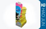 Cardboard Table Display Stands With 4 Shelves / Cardboard Point Of Sale Stands
