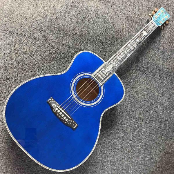 Solid Spruce Top Mahogany Neck Burst Maple Veneer Ebony Fingerboard Abalone