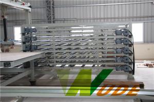 Laminate Flooring Production Line , Automatic Paper Laminating Machine Hot Press