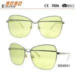 2017 new fashion sunglasses with metal frame,suitable for men and women