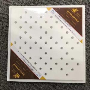 Wholesale PVC Laminated Plasterboard Gypsum Ceiling Tile Plain Perforated 15mm Thickness from china suppliers