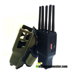 Wholesale 5.5W 2G+3G+4G+WIFI+GPS Pocket Cell Phone Blocker Jammer With Nylon Case Jamming Radius up to 20m Wholesale from china suppliers