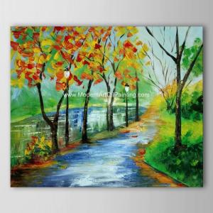 Wholesale Bright Landscape Abstract Modern Art Oil Painting For Neo - Classic Style Spaces from china suppliers