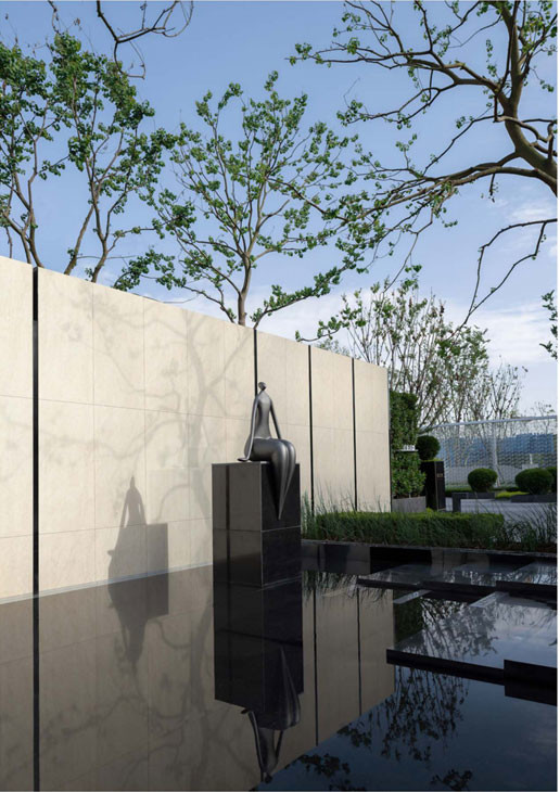No Fade Beige Exterior Matte Polished Curtain Wall Tiles 600x1200mm For Project And Park