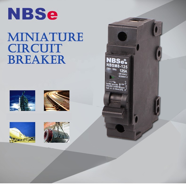 NBSM8-125 3P Smart Plug Fuse Circuit Breaker 30A Thermal / Magnetic Release