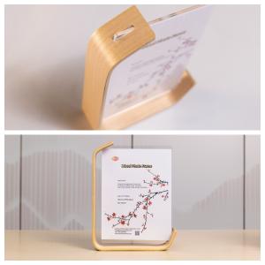 Custom Shape Half Frame Wooden Acrylic Photo Frame For Bedroom Office
