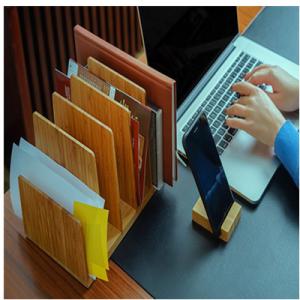 Wholesale hot selling bamboo book holder brochure holder using office home with factory price from china suppliers