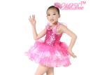 Spandex / Polyester Ballet Dance Costumes Sequin Top Attached Wide Straps