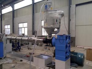 China PP PE Plastic Pipe Production Line , Single Screw Plastic Pipe Extruder 380V 50HZ on sale