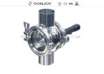 Sus304 Sanitary Sight Glass With Ac110v Light Zero Dead Angle