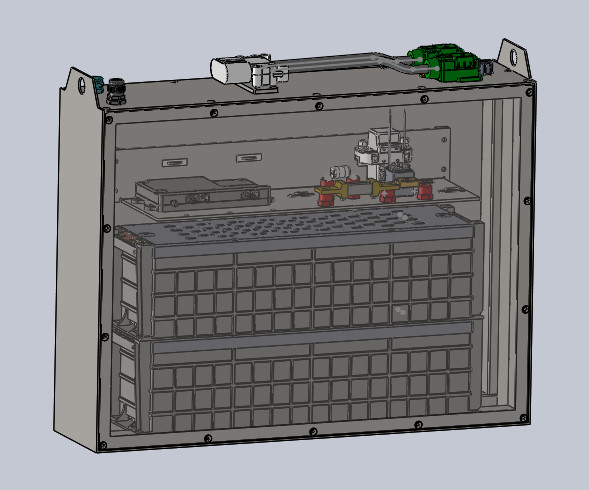 25.6V 210Ah Excavator Battery Lithium Battery 700mmx170mmx564mm