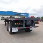 10-12.4m Steel Containerized 3 Axles 40-60 Ton Flatbed Semi Trailer