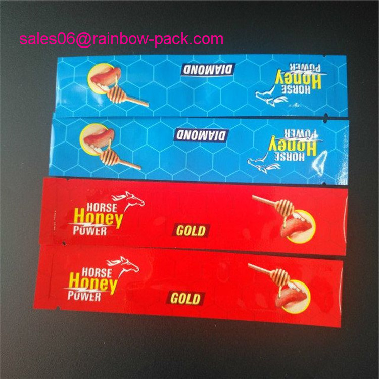 Horse Honey Powder Sachet Foil Pouch Packaging Golden Royal Honey Vip Malaysia Bag