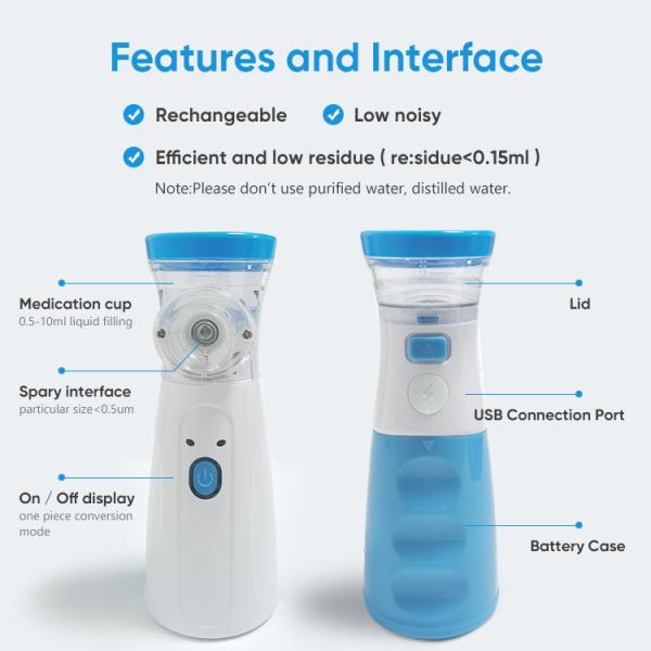 Family Health Care Product Inhalator Medical 0.5um Nebulizer For Kids Portable