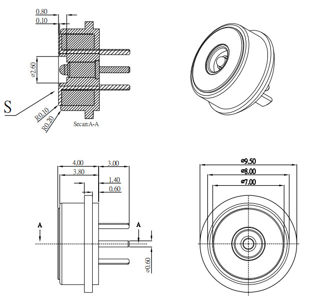 3A Magnetic Electrical Connectors White Pogo Pin Connector 8.0mm Diameter For Electronic Device