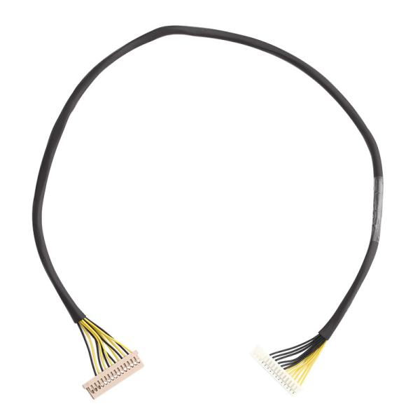 Length 100mm Wire Harness Cable Wl 1025h-15p To Wl 1253h-15p Lvds Cable Assembly