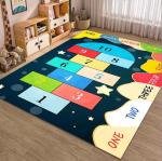 Cartoon Number Traffic Carpets For Living Room Floor, Children Playroom Rug