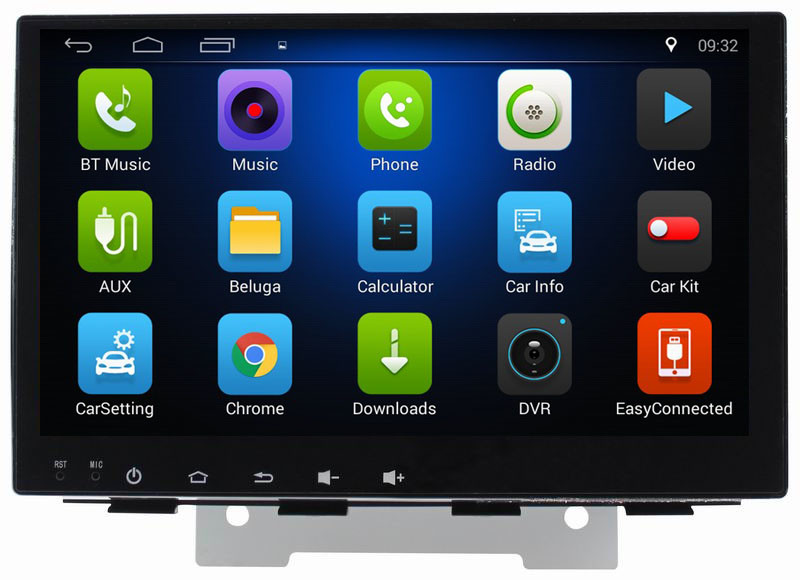 Ouchuangbo car stereo dvd radio android 8.1 for Geely Emgrand EC7 2014 with to connect to the android phone and iPhone