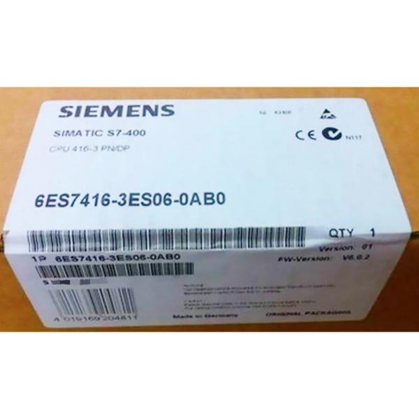 SIEMENS 6ES7416-3ES06-0AB0 CPU 416-3 PN/DP CENTRAL PROCESSING UNIT WITH: WORK MEMORY 16 MB, (8 MB CODE, 8 MB DATA)