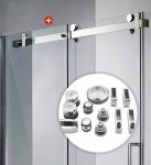 Frameless Glass Bathroom Door Kit with Shower Sliding Fitting Other Tray