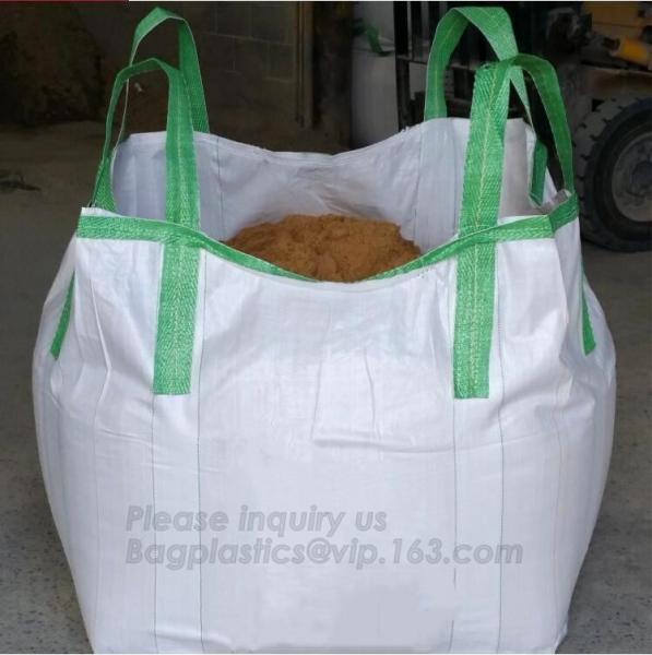 PP Woven Bag Big Bag with Open Top and Flat Bottom for Sand/Rock/Gravel,PP woven FIBC big jumbo bag for storing & transp