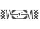 Wholesale Wet Card Inlay E42 Impinji Monza 4 Chip Sticker Tag Die Cut Size 105mmx6mm from china suppliers
