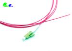 OM4 LC Fiber Optic Pigtail Simplex 0.9mm 50 / 125μm 1.5M LSZH Magenta Semi -