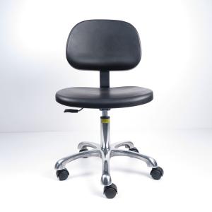 Wholesale Black ESD PU Foam Production Line Chairs 5 Star Aluminum Alloy Base 2 Ways from china suppliers