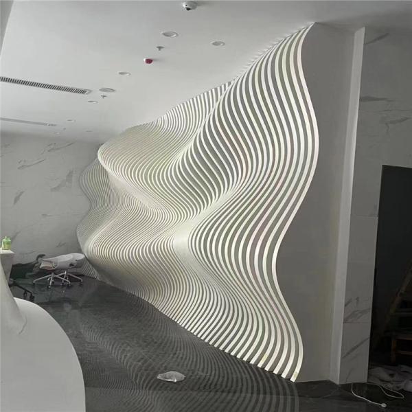 2.85mm Thickness Metal Ceiling Design Acoustical Ceiling Baffles Wave Like
