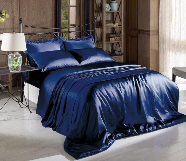 Luxurious Hypoallergenic Satin Bottom Sheet Set Machine Washable in Elegant