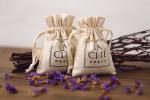 Custom fabric cotton bag Muslin drawstring pouch personalize LOGO name tagline