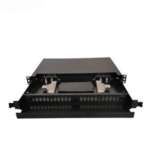 Wholesale 24 Cores Drawer Type Rack Mount Fiber Optic Cable Termination Box from china suppliers