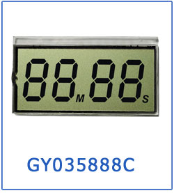 White LEDs Backlight Large VA Black Color Display Screen for Customized Monochrome Segment LCD in Monitor Controller Devices