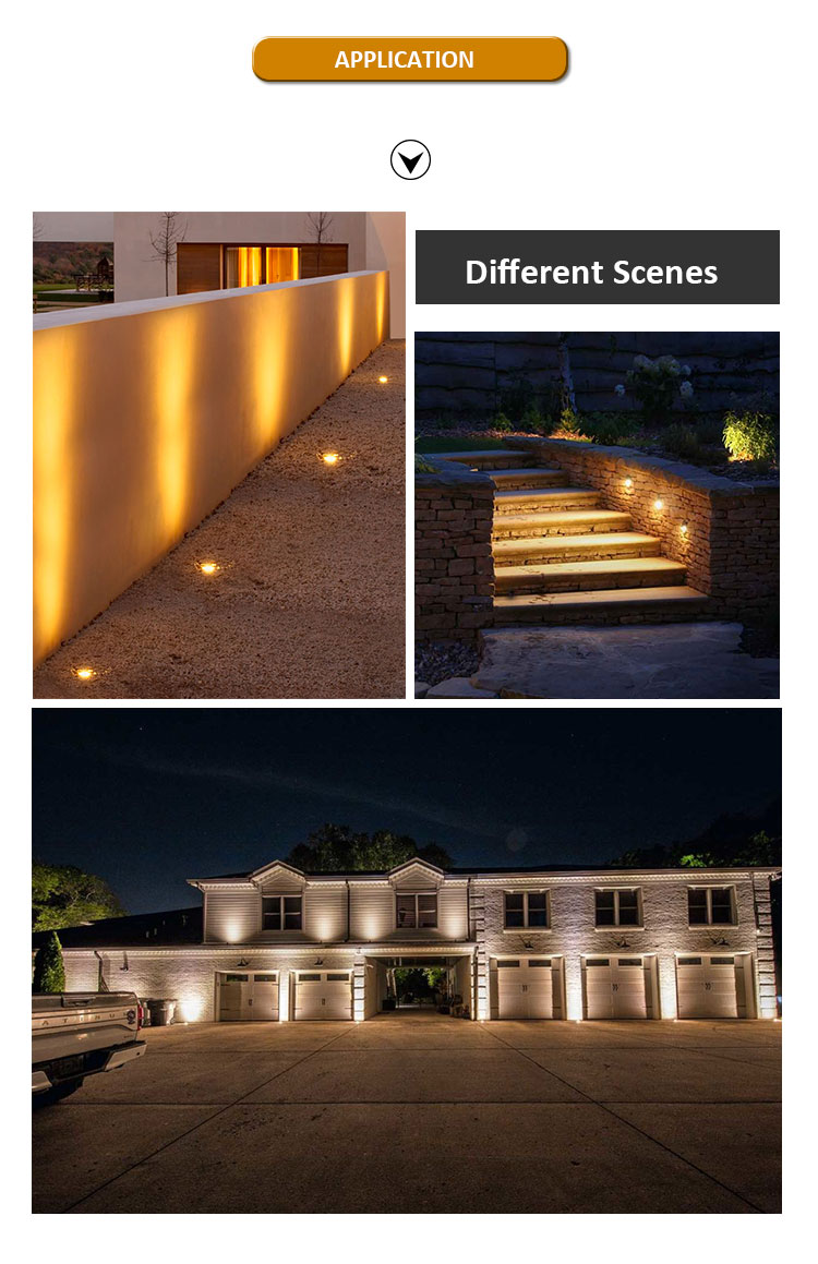 Recessed LED Underground Light Semi Shading Side Emitting IP67 In Ground LED Lights