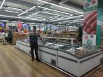 Sliding Curve Glass Door Supermarket Island Deep Freezer With Plug In System