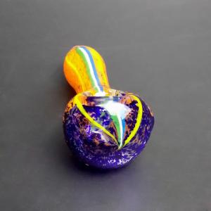 Wholesale Hand Made Glass Spoon Pipes , 3.5&quot; Radiant Glass Bubbler Pipe Recycled from china suppliers