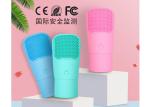 Home Use Facial Cleansing Brush Silicone Facial Cleanser Blue Pink Color