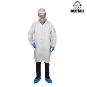 Wholesale 2XL Microporous Film Disposable Jacket Surgical Lab Coat Blouse With Zipper from china suppliers