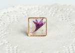 Nami Design Studio Handmade Plant Cube Real Flower Delicate Jewellery Earrings