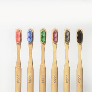 Wholesale Ergonomic Reusable Travel Organic Bamboo Toothbrush 100 Biodegradable sustainable from china suppliers