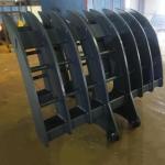 8 Ribs Excavator Brush Rake 2000Mm Excavator Root Rake