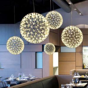 Wholesale Led Spark Ball Wire Round Pendant Lamp Nordic Hotel Postmodern Decoration Lamp from china suppliers