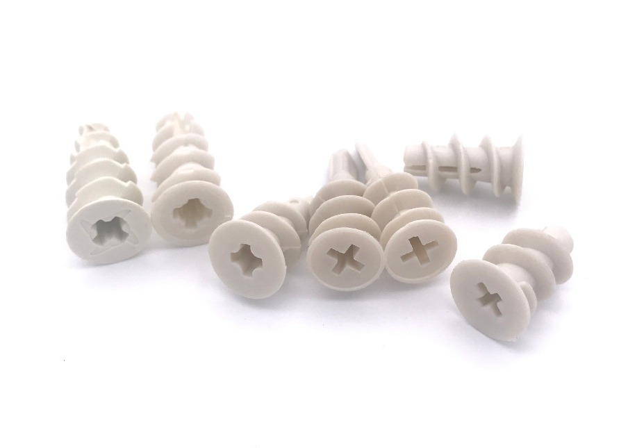 Iso Certified Plastic Wall Anchors White For Drywall