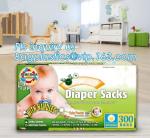 En13432 certified eco friendly biodegradable nappy sacks, Eco-friendly Scented