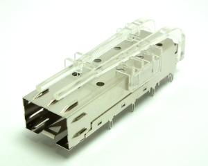 Wholesale Press Fit SFP Cage Assembly , Sfp Port Connector For Maximum EMI Suppression from china suppliers