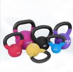 30LB Dark Blue Kettlebell Vinyl Coated Cast Iron For Dumbbell Weights Exercises