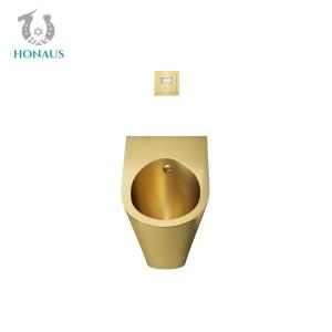 Wholesale Customizable Gold Stainless Steel Male Toilet Urinal Wall Mounted Waterless Sensor from china suppliers