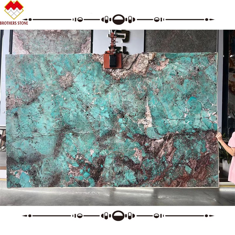 Indoor Portomare Quartzite Bright Amazon Green Marble Slabs Multicolor Verde Guatemala