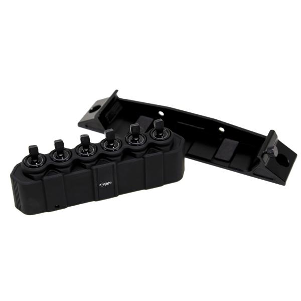 ISO9001 2015 Certified 6 Gang Aluminum Rocker Switch Panel for Auto Parts