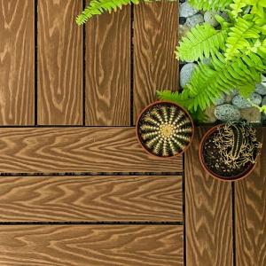 Wholesale Patio Wood Interlocking Composite Deck Tiles Weather Resistant from china suppliers